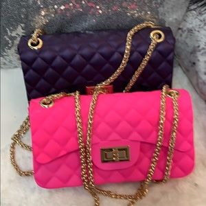 Jelly bags with gold chain